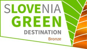 Logotip SLOVENIA GREEN DESTINATION bronasta oznaka