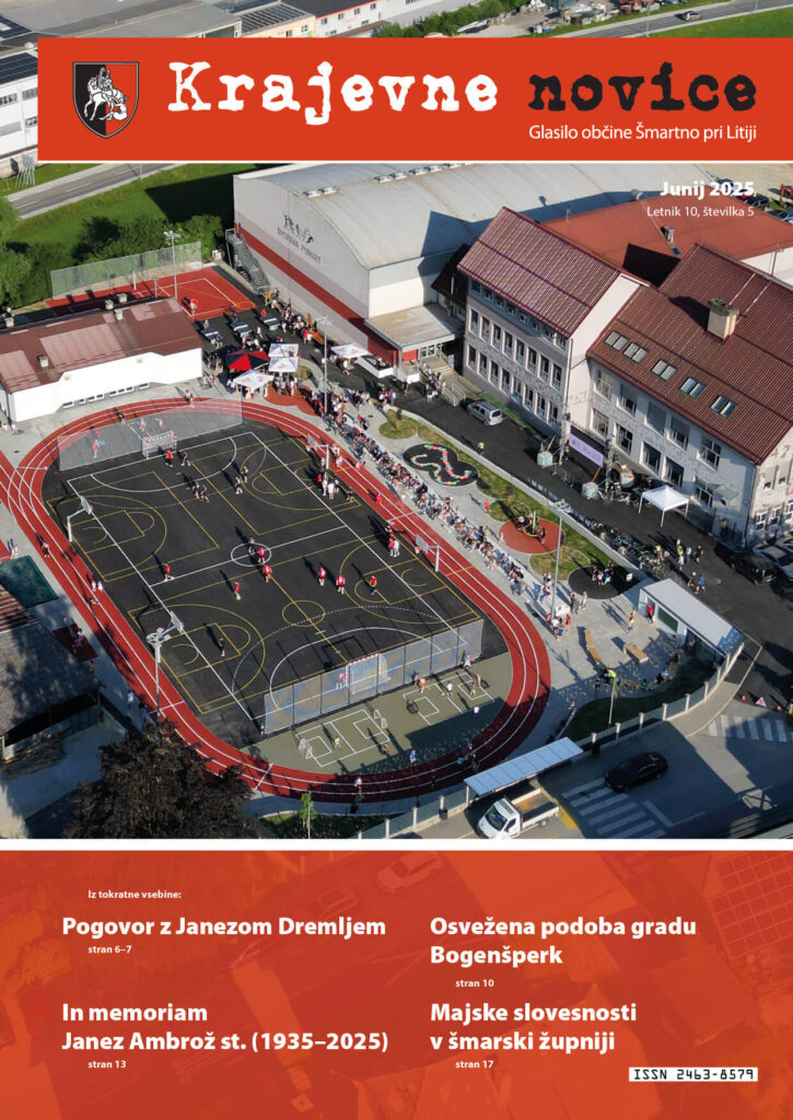 Pogovor z Janezom Dremljem
In memoriam Janez Ambrož st. (1935 - 2025)
Osvežena podoba gradu Bogenšperk
Majske slovesnosti v šmarski župniji
