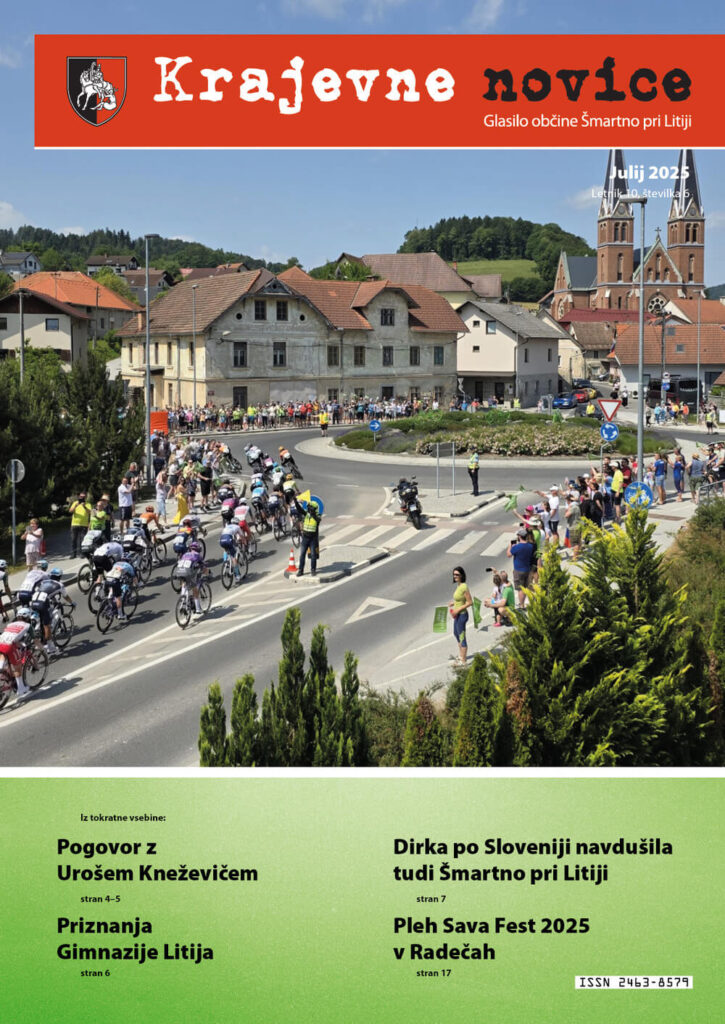 Pogovor z Urošem Kneževičem
Priznanja Gimnazije Litija
Dirka po Sloveniji navdušila tudi Šmartno pri Litiji
Pleh Sava Fest 2025 v Radečah