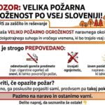 Razglas velike požarne ogroženosti naravnega okolja od 8. julija 2026 na območju celotne države